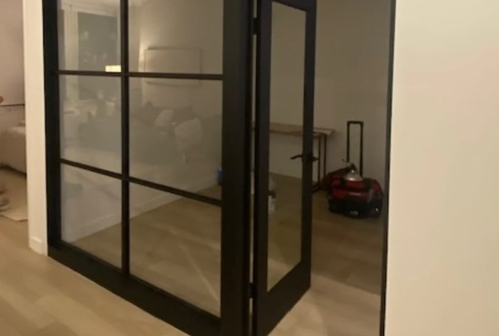 after glass partition
