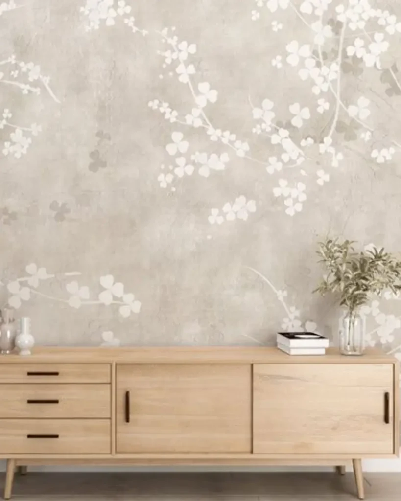 Soft pastel wallpaper for calming rooms