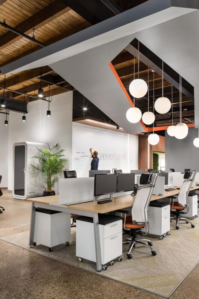Bright open workspace