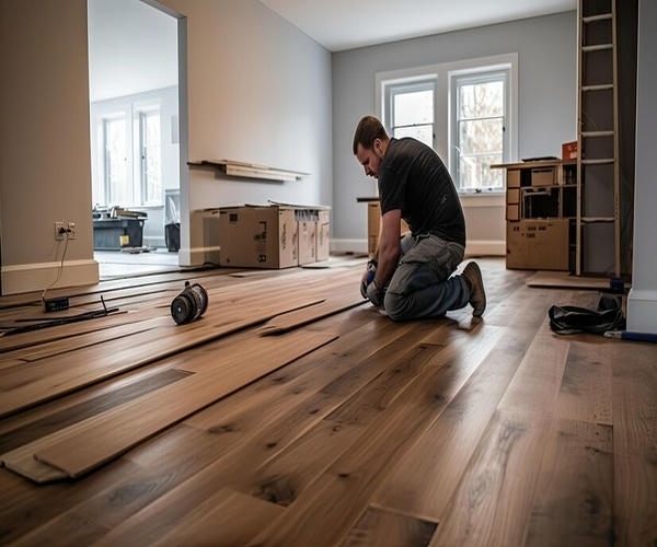 Hardwood Floor Install